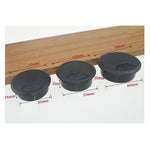 Boîte ronde en plastique ABS pour câbles Couvercle de trou pour câbles de bureau d'ordinateur, Spécification : 80mm (blanc), 50mm (blanc), 50mm (noir), 53mm (blanc), 53mm (noir), 60mm (noir), 60mm (blanc), 80mm (noir), 80mm (blanc)