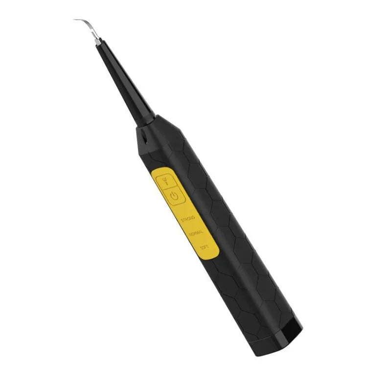 JYQ-023 Outil de nettoyage et de soin dentaire oral, instrument dentaire électrique domestique pour éliminer les dents jaunes et les taches de tabac, noir, noir + tête de nettoyage de surface dentaire