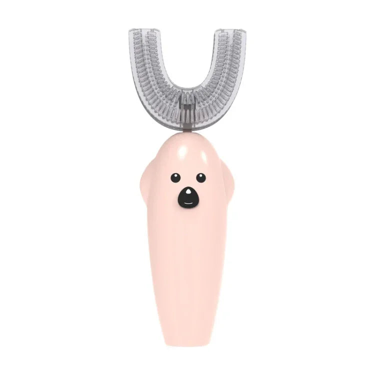 Brosse à dents électrique ultrasonique en forme de U pour enfants avec désinfection et séchage Dmart, rose, jaune, bleu