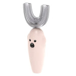 Brosse à dents électrique ultrasonique en forme de U pour enfants avec désinfection et séchage Dmart, rose, jaune, bleu