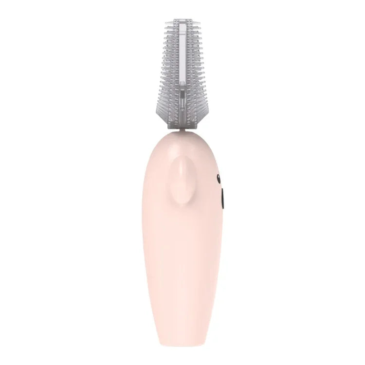 Brosse à dents électrique ultrasonique en forme de U pour enfants avec désinfection et séchage Dmart, rose, jaune, bleu