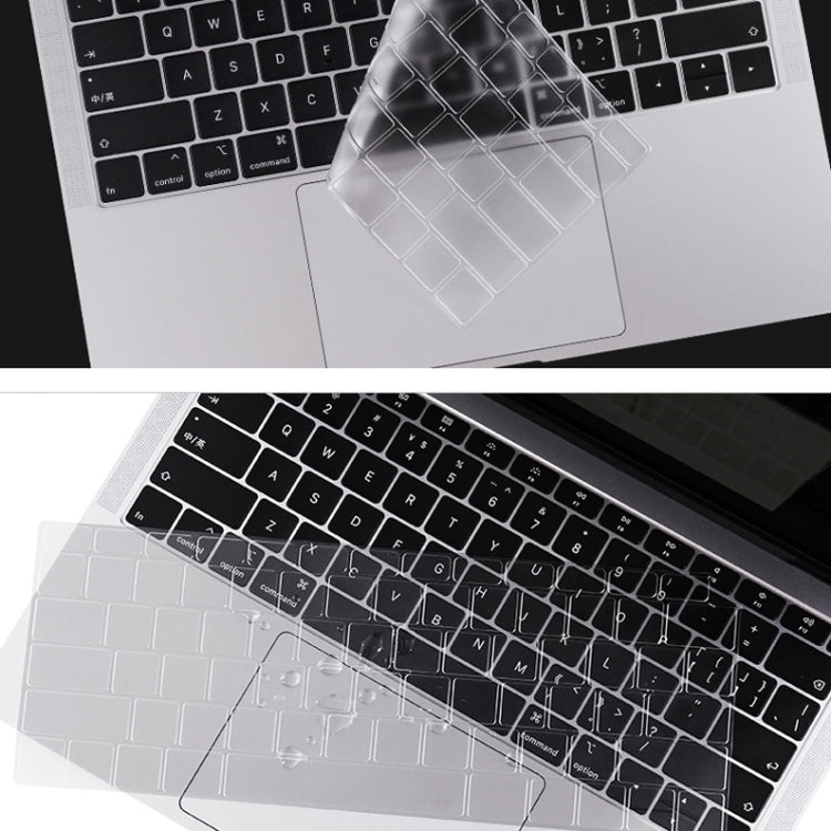 Film protecteur transparent en TPU de 0,13 mm pour clavier d'ordinateur portable, pour MacBook Air 13,3 pouces A1369 & A1466, pour MacBook Pro 13,3 pouces A1706 & A1989 & A2159 (avec Touch Bar), pour MacBook Pro 15,4 pouces A1707 & A1990 (avec Touch Bar)