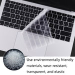 Film protecteur transparent en TPU de 0,13 mm pour clavier d'ordinateur portable, pour MacBook Air 13,3 pouces A1369 & A1466, pour MacBook Pro 13,3 pouces A1706 & A1989 & A2159 (avec Touch Bar), pour MacBook Pro 15,4 pouces A1707 & A1990 (avec Touch Bar)
