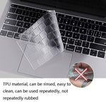 Film protecteur transparent en TPU de 0,13 mm pour clavier d'ordinateur portable, pour MacBook Air 13,3 pouces A1369 & A1466, pour MacBook Pro 13,3 pouces A1706 & A1989 & A2159 (avec Touch Bar), pour MacBook Pro 15,4 pouces A1707 & A1990 (avec Touch Bar)