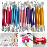 2 ensembles de stylos de sculpture pour gâteaux en fondant, outils de découpe 01030 Violet (emballage sac OPP), 01071 Jaune (emballage sac OPP), 01018 Rouge (emballage sac OPP), 02023 Bleu (emballage sac OPP), 02030 Rose (emballage sac OPP)