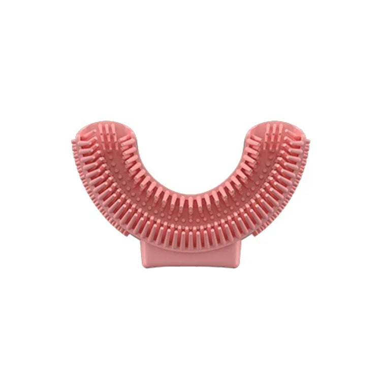 Tête de brosse à dents électrique orale en silicone en forme de U remplaçable pour enfants de 2 à 8 ans, rose, bleu
