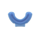 Tête de brosse à dents électrique orale en silicone en forme de U remplaçable pour enfants de 2 à 8 ans, rose, bleu