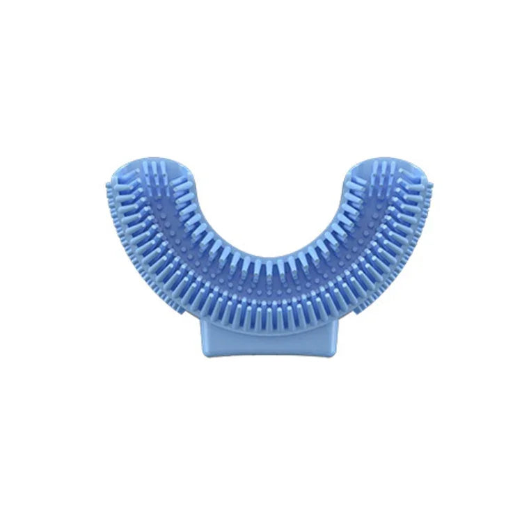 Tête de brosse à dents électrique orale en silicone en forme de U remplaçable pour enfants de 2 à 8 ans, rose, bleu