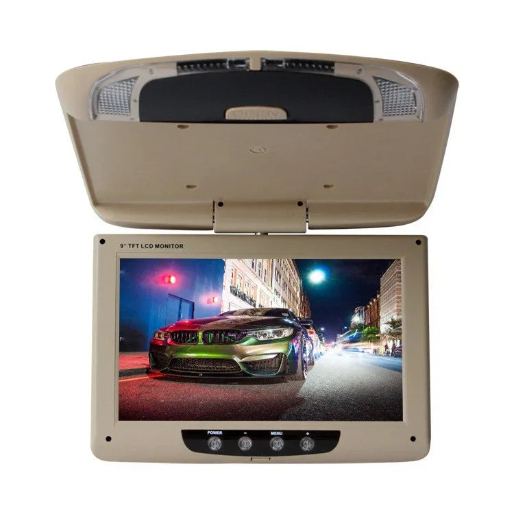 Écran de recul HD de 9 pouces pour voiture, écran de plafond de voiture, 9 pouces (beige), 9 pouces