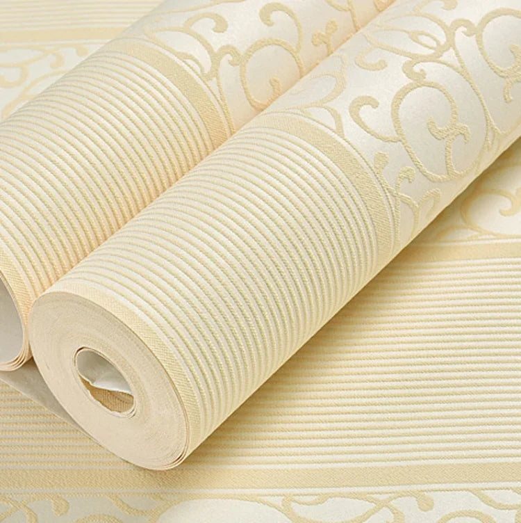 Papier peint non tissé auto-adhésif minimaliste moderne pour chambre et salon, 0,53 x 3 mètres