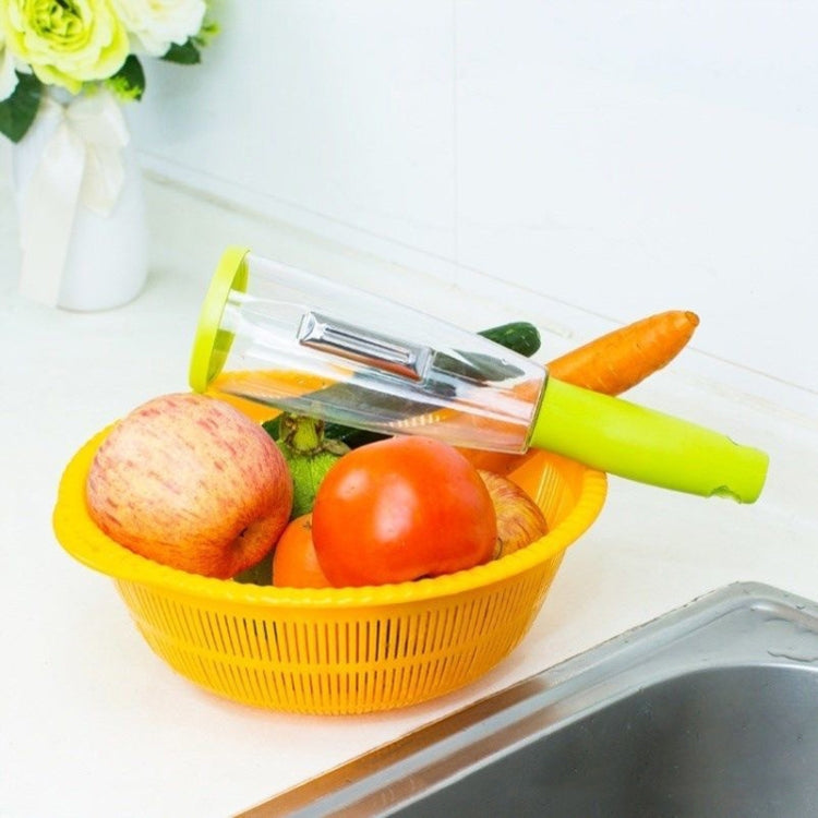 Couteau à éplucher de type rangement avec boîte de rangement, éplucheur multifonctionnel de fruits domestique, 4 pièces