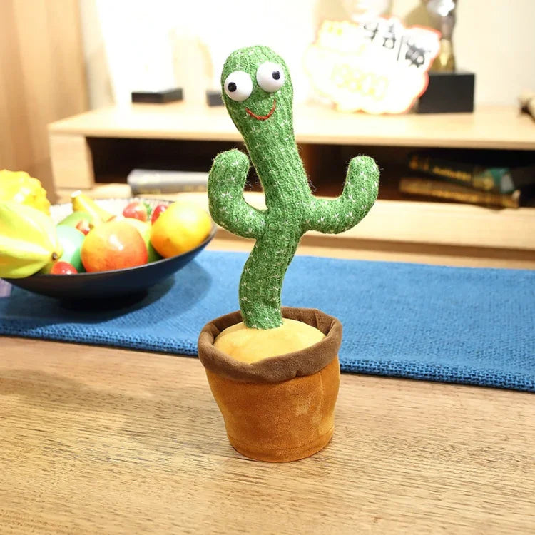 Cactus électrique dansant et chantant, poupée cadeau de Noël pour enfants, sans piles