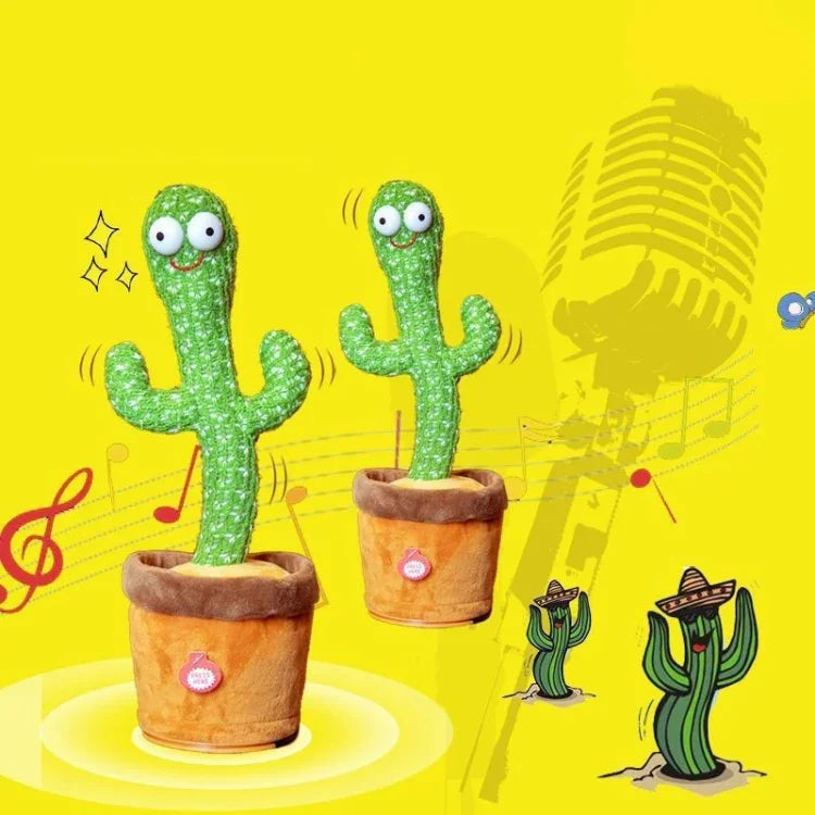 Cactus électrique dansant et chantant, poupée cadeau de Noël pour enfants, sans piles