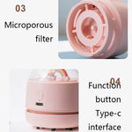Mini aspirateur à main sans fil de bureau USB X1, blanc, rose, vert