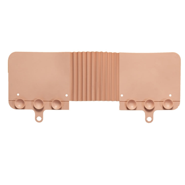 2 Volets pliables d'évier, rabats anti-éclaboussures de cuisine à ventouse, rose, blanc, bleu marine