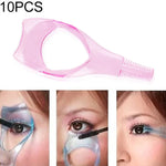 10 PCS BearPaw Applicateur de Mascara Pratique Peigne à Cils Trois-en-un Carte de Cils Fournitures de Nettoyage de Beauté Cristal 3D