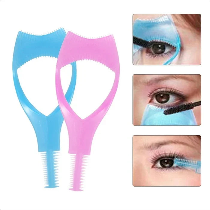 10 PCS BearPaw Applicateur de Mascara Pratique Peigne à Cils Trois-en-un Carte de Cils Fournitures de Nettoyage de Beauté Cristal 3D