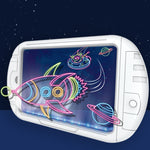 Tableau de dessin fluorescent 3D Magique Lumineux Tridimensionnel Tableau d'écriture Tableau de graffitis Éclairage Puzzle Enfants Tableau de dessin,Style :, Tableau de dessin moyen (Version Espace), Tableau de dessin moyen (Version Dinosaure)