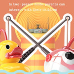 Station de pêche rotative électrique éducative pour enfants Play House, jeu d'eau d'été, 6 canards verts, 6 canards roses, 3 poissons verts et 3 canards, 3 poissons roses et 3 canards