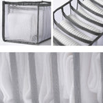 Boîte de rangement 3 en 1 pour sous-vêtements, chaussettes pliables, usage domestique, beige, gris