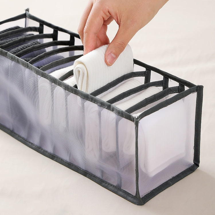 Boîte de rangement 3 en 1 pour sous-vêtements, chaussettes pliables, usage domestique, beige, gris