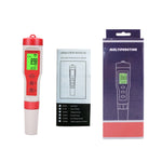 Testeur d'eau multifonction portable 4 en 1 PH/TDS/CE/TEMP, stylo testeur 4 en 1
