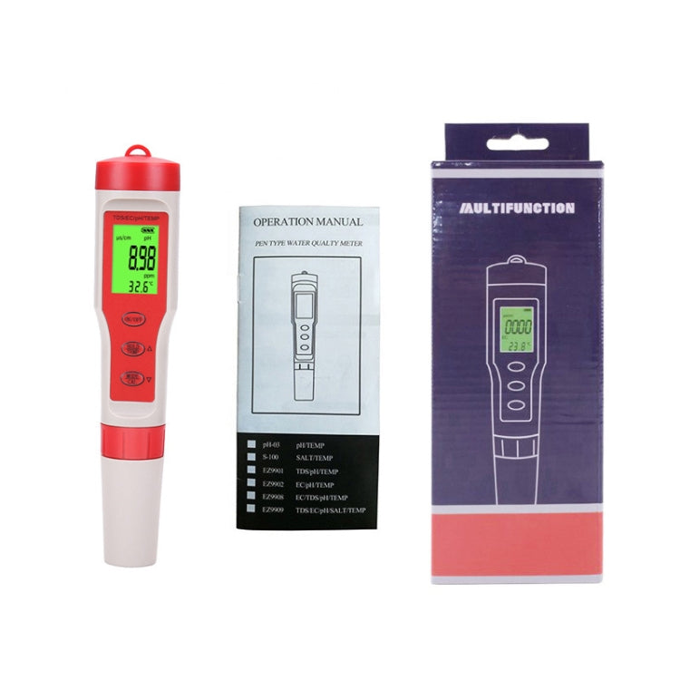 Testeur d'eau multifonction portable 4 en 1 PH/TDS/CE/TEMP, stylo testeur 4 en 1