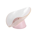 Boîte à savon pour drain de toilettes sans étagère de perforation, bleu, rose clair, gris