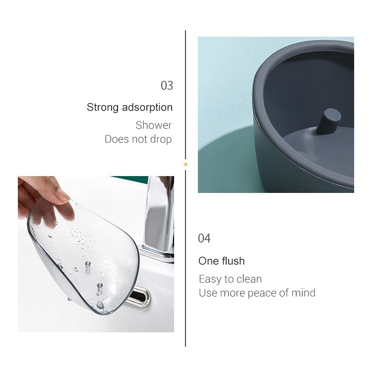 Boîte à savon pour drain de toilettes sans étagère de perforation, bleu, rose clair, gris