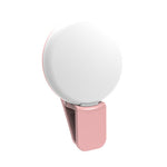 2 pièces lumière de remplissage pour téléphone portable, lumière LED pour photo selfie, blanc, rose, bleu, noir