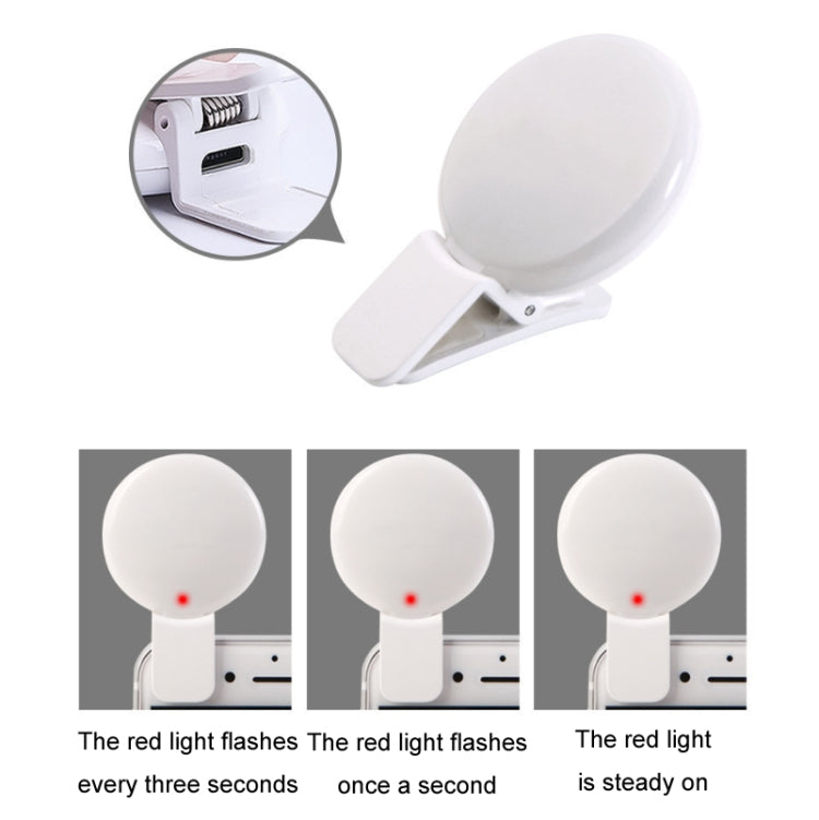 2 pièces lumière de remplissage pour téléphone portable, lumière LED pour photo selfie, blanc, rose, bleu, noir