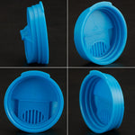 3 couvercles universels anti-fuite pour canettes, couvercles anti-éclaboussures à pousser, bleu, jaune, rouge