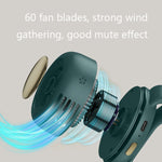 Ventilateur portable sans pales MF019, clip ceinture, petit tourbillon