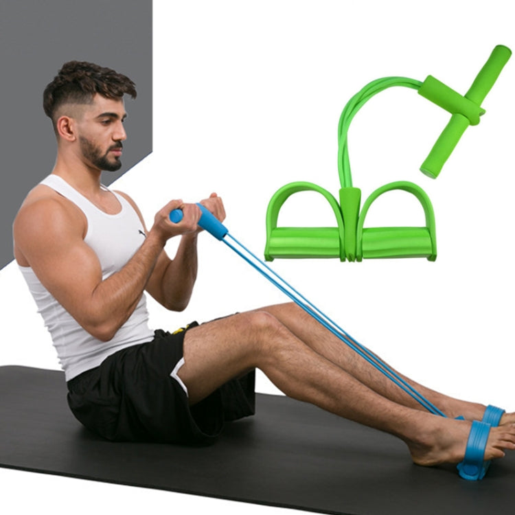 Équipement de fitness abdominal multifonction à quatre tubes avec corde élastique pour pédale, aide aux redressements assis, vert, violet, bleu, rouge, jaune
