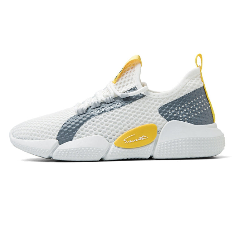 Chaussures de course respirantes de printemps pour couple, modèles étudiants, chaussures décontractées, chaussures de sport tissées volantes, 36, 37, 38, 39, 40, 41, 42, 43, 44