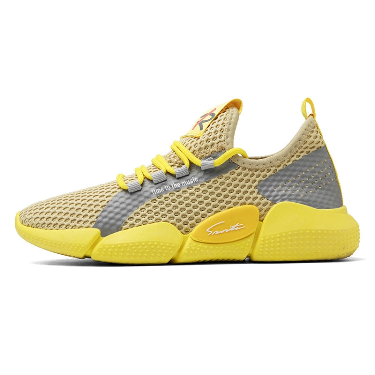 Chaussures de course respirantes de printemps pour couple, modèles étudiants, chaussures décontractées, chaussures de sport tissées volantes, 36, 37, 38, 39, 40, 41, 42, 43, 44