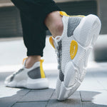 Chaussures de course respirantes de printemps pour couple, modèles étudiants, chaussures décontractées, chaussures de sport tissées volantes, 36, 37, 38, 39, 40, 41, 42, 43, 44