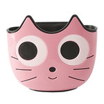 Sac de vidange multifonctionnel suspendu pour évier de dessin animé de cuisine avec boucle réglable, panier de rangement de salle de bain, rose, bleu, vert