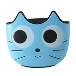 Sac de vidange multifonctionnel suspendu pour évier de dessin animé de cuisine avec boucle réglable, panier de rangement de salle de bain, rose, bleu, vert