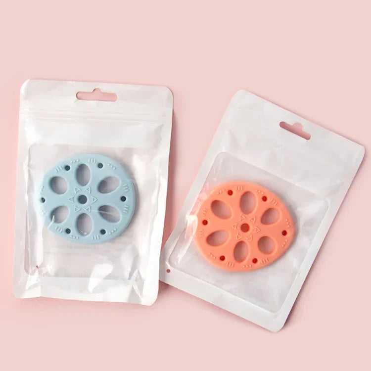M010093 Silicone Lotus Root Tablets Baby Soothing Teether Children Molars Toys Maternal And Child Supplies, Colour: Beige With Lanyard, Pink, Yellow, Blue, Beige, Pink With Lanyard, Yellow With Lanyard, Blue With Lanyard, Beige With Lanyard