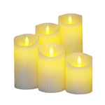 3 bougies LED électroniques pour décoration d'anniversaire, mariage, maison, porte-bougies, alimentées par piles, tailles : 7,5 x 10 cm, 7,5 x 12,5 cm, 7,5 x 15 cm, 7,5 x 17,5 cm, 7,5 x 20 cm