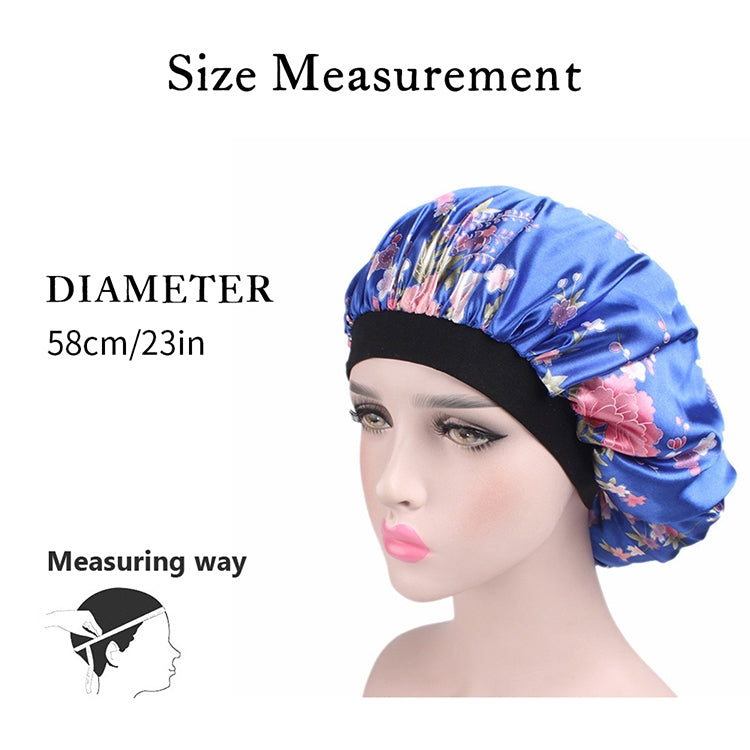 2 pièces de bonnet de nuit en satin pour femme, bonnet de nuit, couvre-chef en soie avec large bande élastique