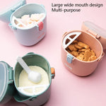 2 PCS YOLE KID Boîte de lait en poudre pour bébé Grande capacité Portable Boîte à poudre Gimi extérieure Supplément alimentaire pour bébé Réservoir scellé, Jaune moutarde, Vert matcha, Vert olive, Bleu paon, Rouge cinabre, Rouge poudré