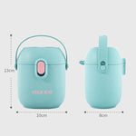 2 PCS YOLE KID Boîte de lait en poudre pour bébé Grande capacité Portable Boîte à poudre Gimi extérieure Supplément alimentaire pour bébé Réservoir scellé, Jaune moutarde, Vert matcha, Vert olive, Bleu paon, Rouge cinabre, Rouge poudré