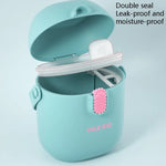 2 PCS YOLE KID Boîte de lait en poudre pour bébé Grande capacité Portable Boîte à poudre Gimi extérieure Supplément alimentaire pour bébé Réservoir scellé, Jaune moutarde, Vert matcha, Vert olive, Bleu paon, Rouge cinabre, Rouge poudré