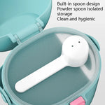 2 PCS YOLE KID Boîte de lait en poudre pour bébé Grande capacité Portable Boîte à poudre Gimi extérieure Supplément alimentaire pour bébé Réservoir scellé, Jaune moutarde, Vert matcha, Vert olive, Bleu paon, Rouge cinabre, Rouge poudré