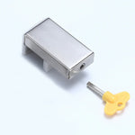 2 Loquets de sécurité pour fenêtre/porte en aluminium, protection enfant, butée antivol, clé hexagonale, clé à molette