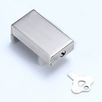 2 Loquets de sécurité pour fenêtre/porte en aluminium, protection enfant, butée antivol, clé hexagonale, clé à molette