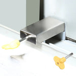 2 Loquets de sécurité pour fenêtre/porte en aluminium, protection enfant, butée antivol, clé hexagonale, clé à molette