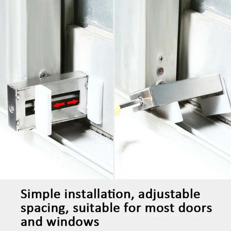 2 Loquets de sécurité pour fenêtre/porte en aluminium, protection enfant, butée antivol, clé hexagonale, clé à molette